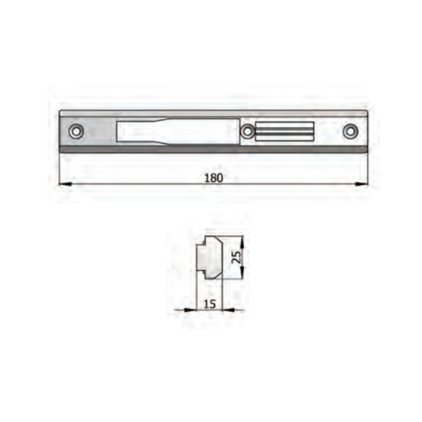 PREJEMNIK NYLON 11/12/14/15/1600 ALPHA ALU.K - A25 D180 MM - PVC