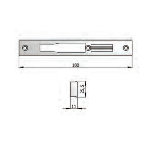 PREJEMNIK NYLON VRATNI DOMAL NC45 - A25,5 D180 MM - PVC
